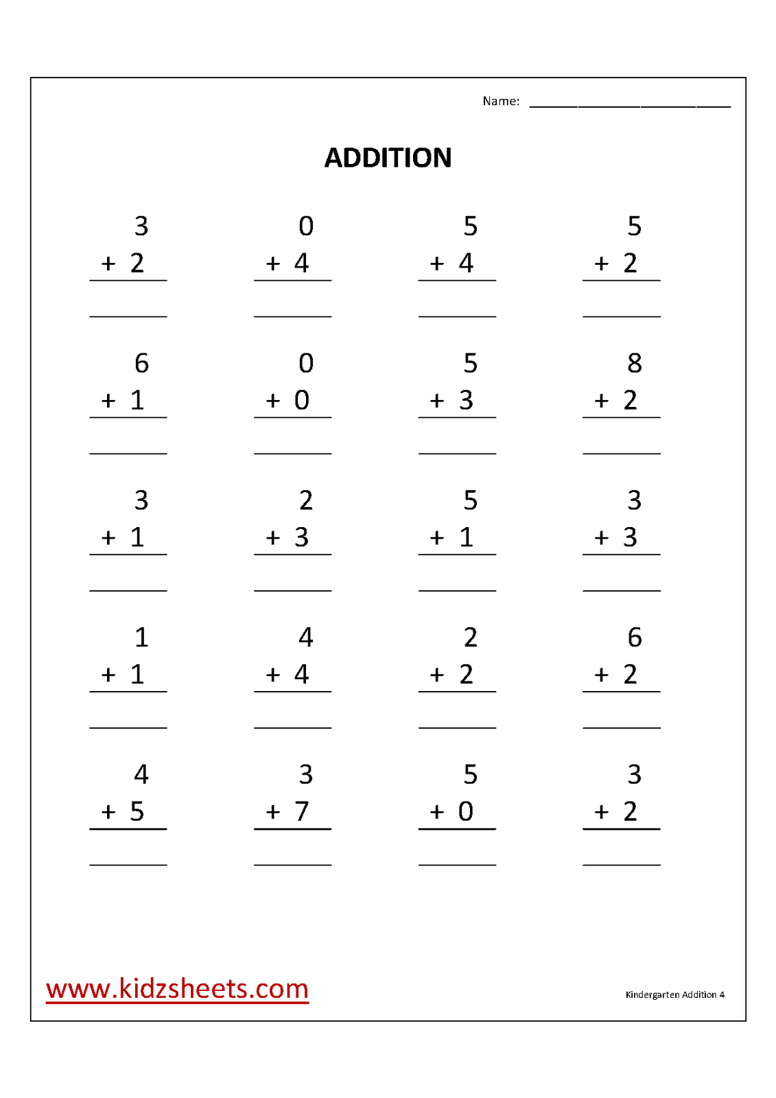 Kindergarten Worksheets | Kindergarten Worksheets, Free Worksheets - Free Printable Kindergarten Math Activities