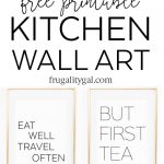 Kitchen Wall Art   8X10" Set Of Six Prints   Free Printable   Free Black And White Printable Art