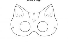 Kitty Mask Free Printable Halloween Masks On Outstanding Halloween - Free Printable Fox Mask Template