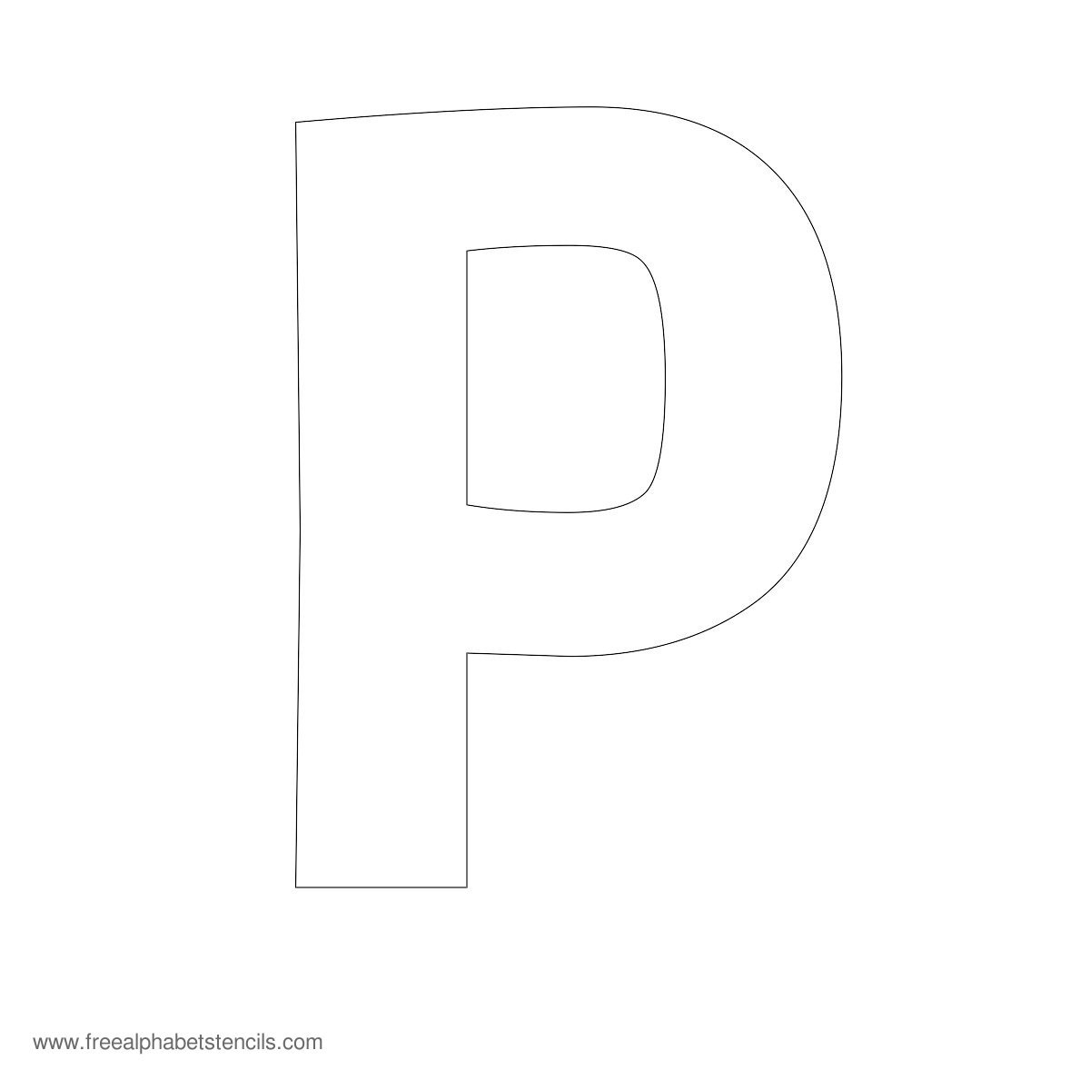Large Alphabet Stencils | Freealphabetstencils - Free Printable Alphabet Stencils Templates