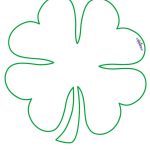 Large Printable Clover Coolest Free Printables … | Tattoo Canvas   Four Leaf Clover Template Printable Free