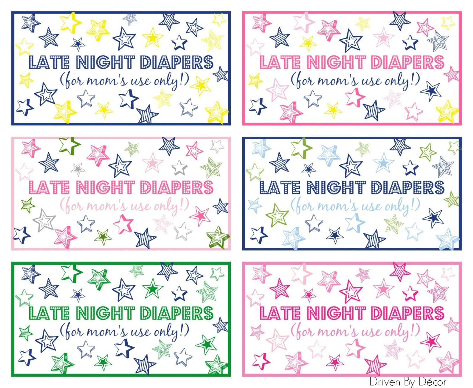 Late Night Diaper Sign Free Printable Free Printable