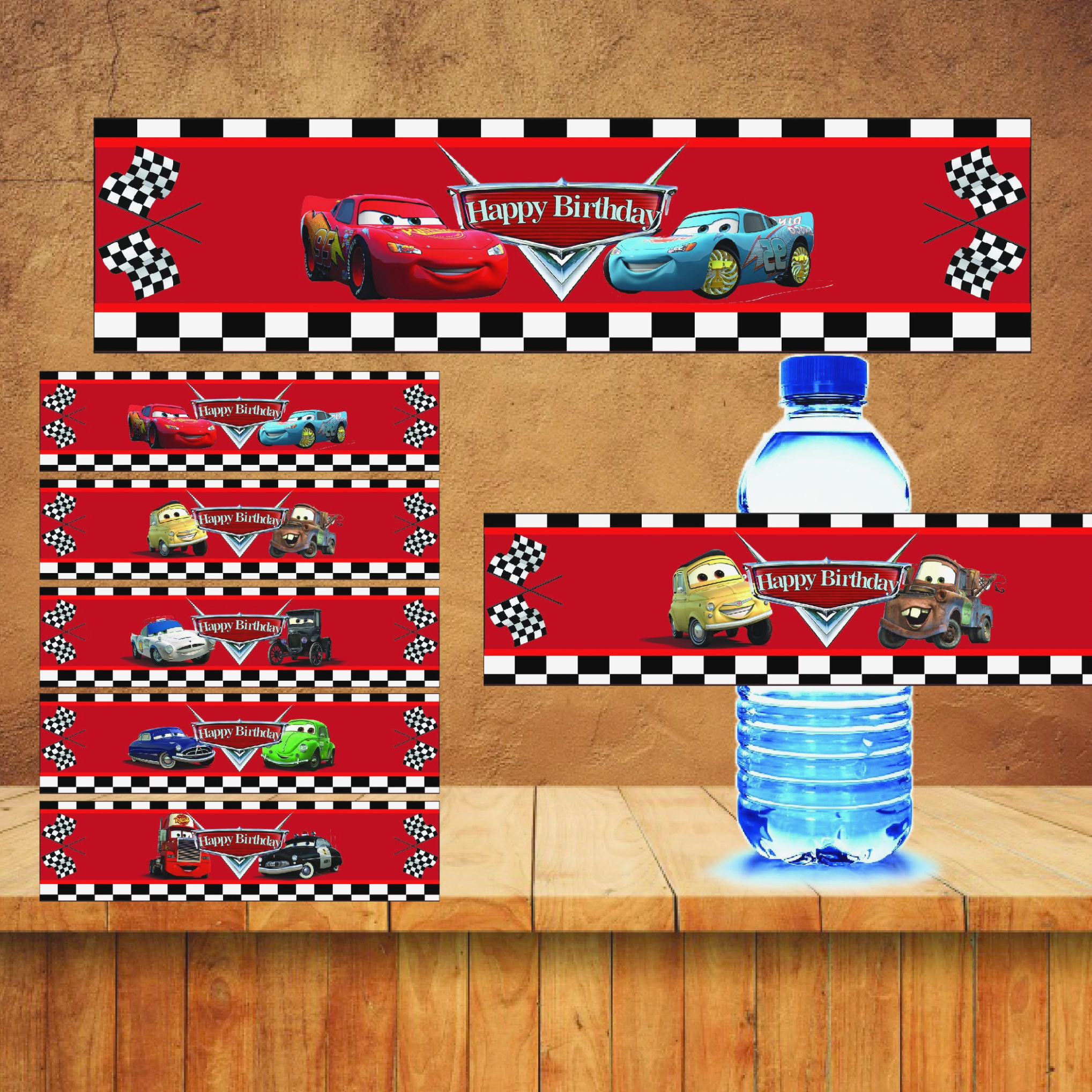 Learn All About Cars Water | Label Maker Ideas Information - Free Printable Disney Cars Water Bottle Labels