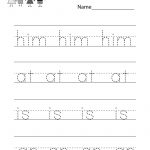 Learn Spelling Worksheet   Free Kindergarten English Worksheet For Kids   Free Printable Spelling Worksheets