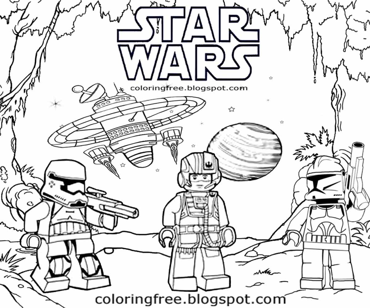 Lego Star Wars Coloring Pages 5 #26703 - Free Printable Star Wars Coloring Pages