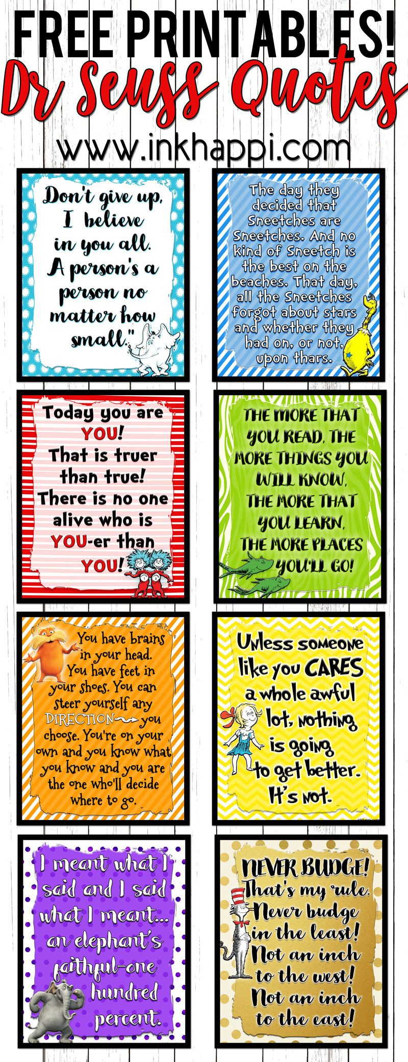 Lets Celebrate A Birthday With These Dr Seuss Printables - Free Printable Dr Who Birthday Card
