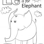 Letter E Is For Elephant Coloring Page | Free Printable Coloring Pages   Free Printable Elephant Pictures