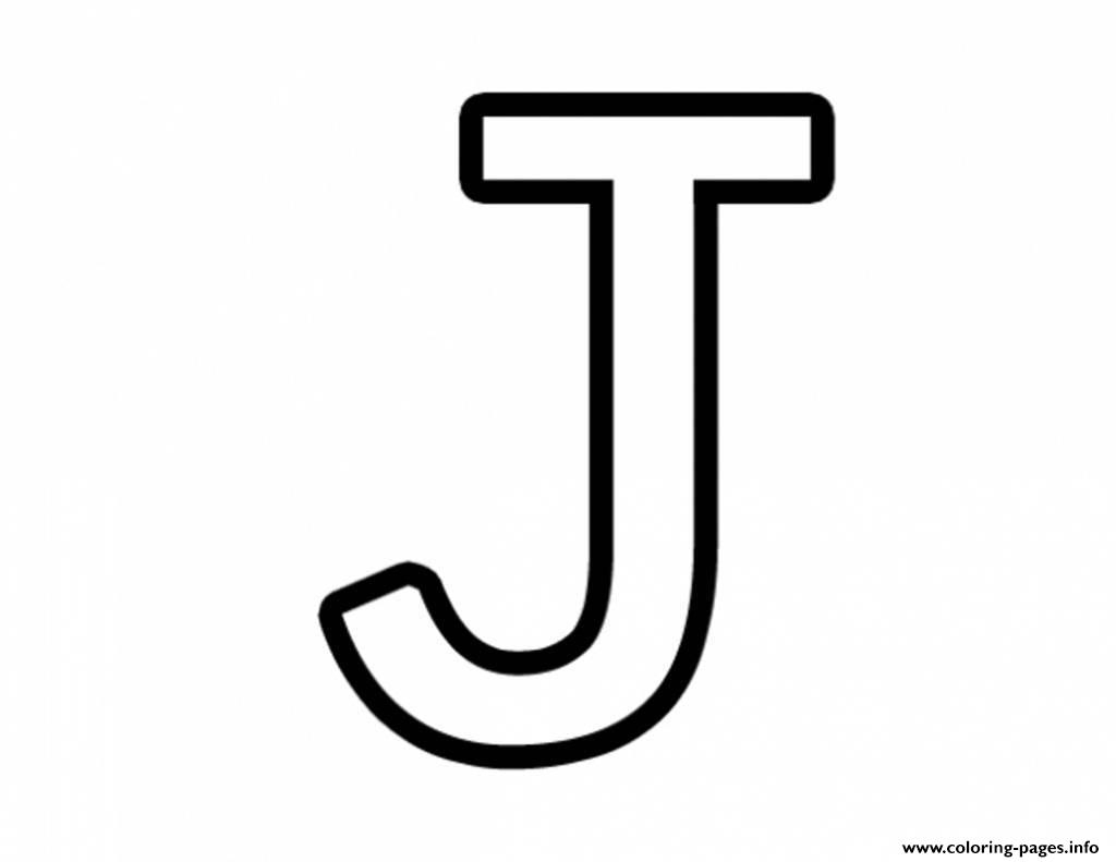 Letter J Free Alphabet 651A Coloring Pages Printable - Free Printable Letter J