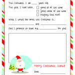 Letter To Santa – Free Printable   Free Printable Christmas Letters From Santa