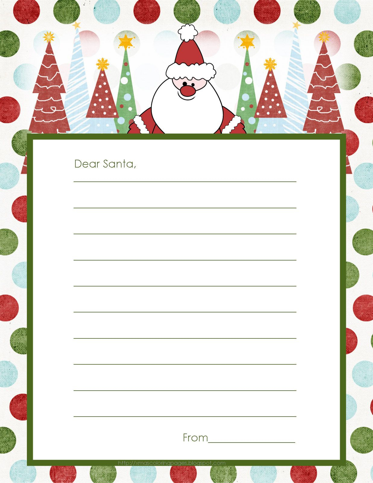 North Pole Stationary Printable Free - Free Printable