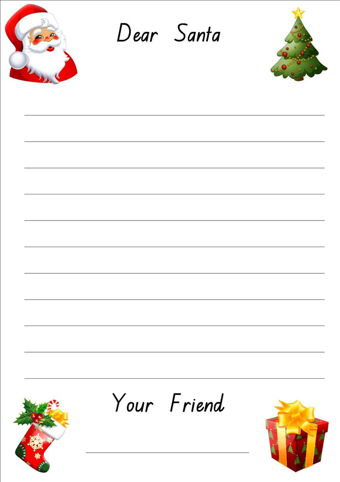 Lettre Du Pere Noel A Imprimer Gratuit Awesome Free Printable Letter - Free Printable Santa Paper