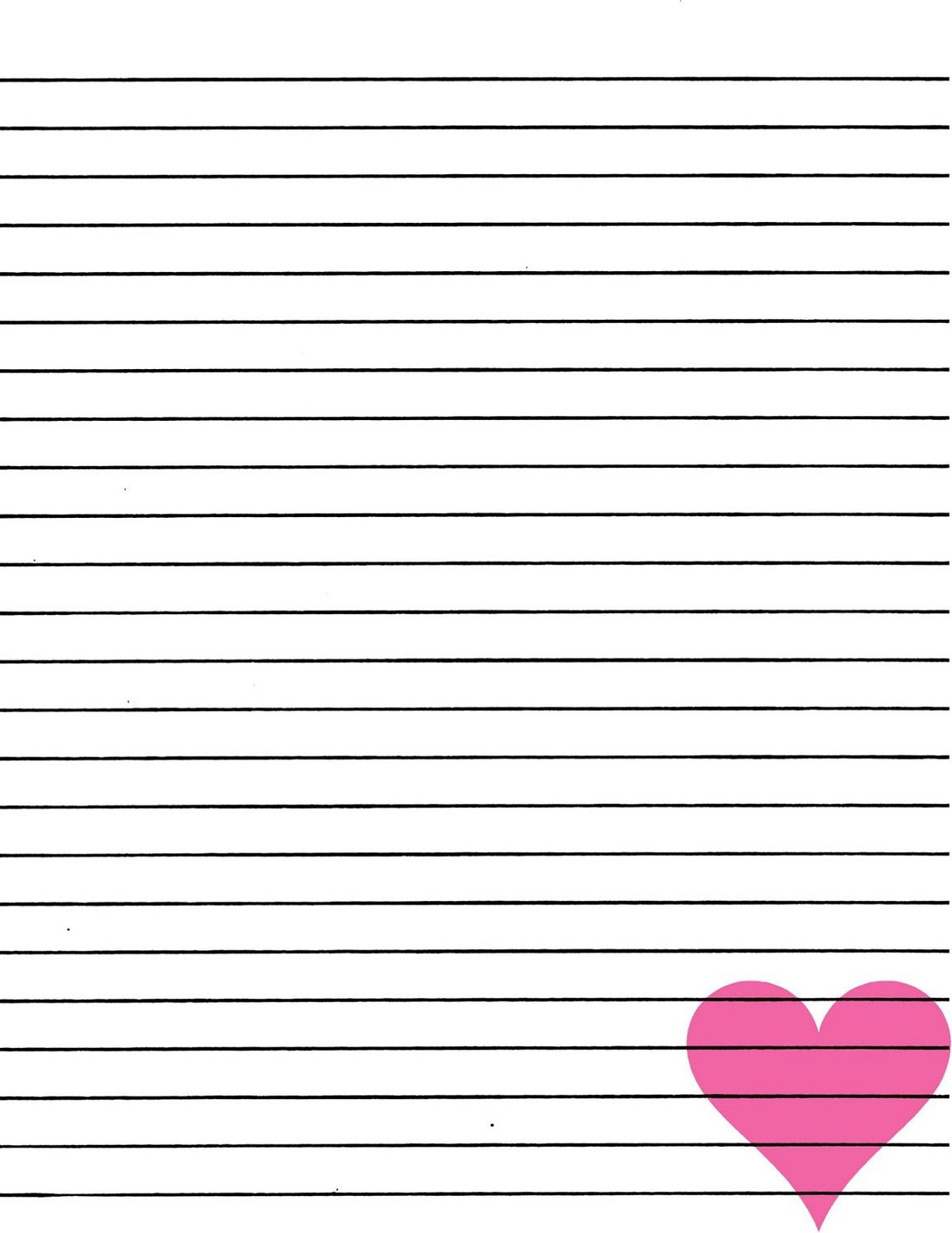 Lined Paper For Writing | Notebook Paper Templates | Printable Paper - Free Printable Notebook Paper