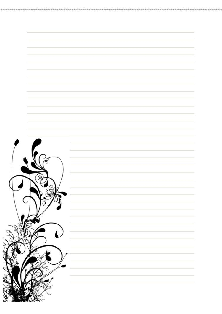 Lined Winter Free Printable Stationary (Stationery) Stationery Image - Free Printable Lined Stationery