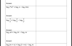Logarithm Laws Worksheet | 8Th Grade Math | Pinterest | 8Th Grade - Free Printable 8Th Grade Algebra Worksheets