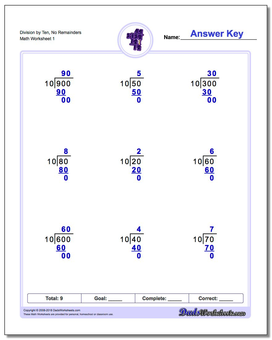 free printable division worksheets for 4th grade free