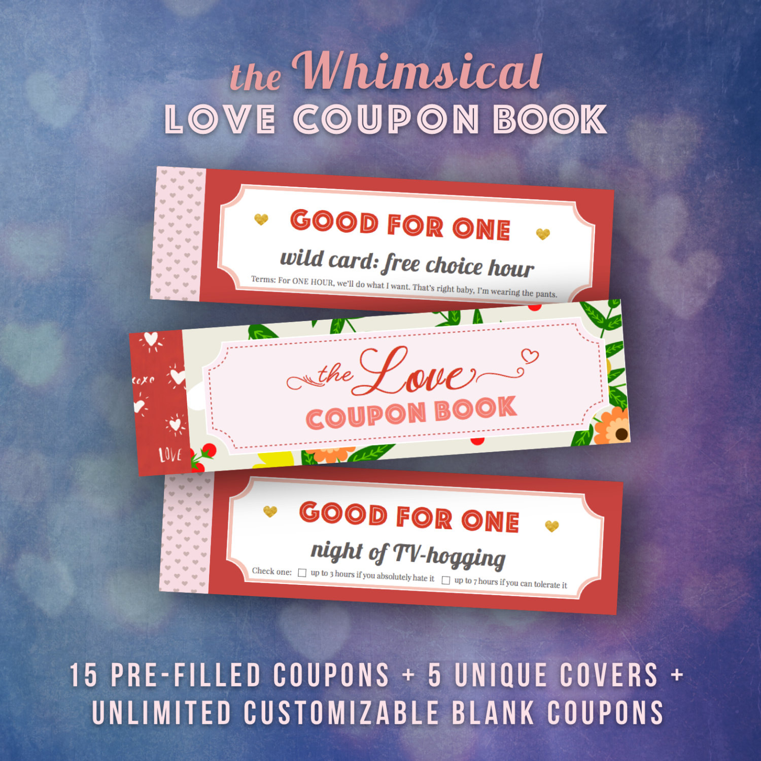 Love Coupons Book For Him Valentines Day Gift Ideas Husband | Etsy - Free Printable Coupon Book For Boyfriend