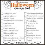 Love This Free Printable Halloween Scavenger Hunt From Www   Free Printable Halloween Scavenger Hunt