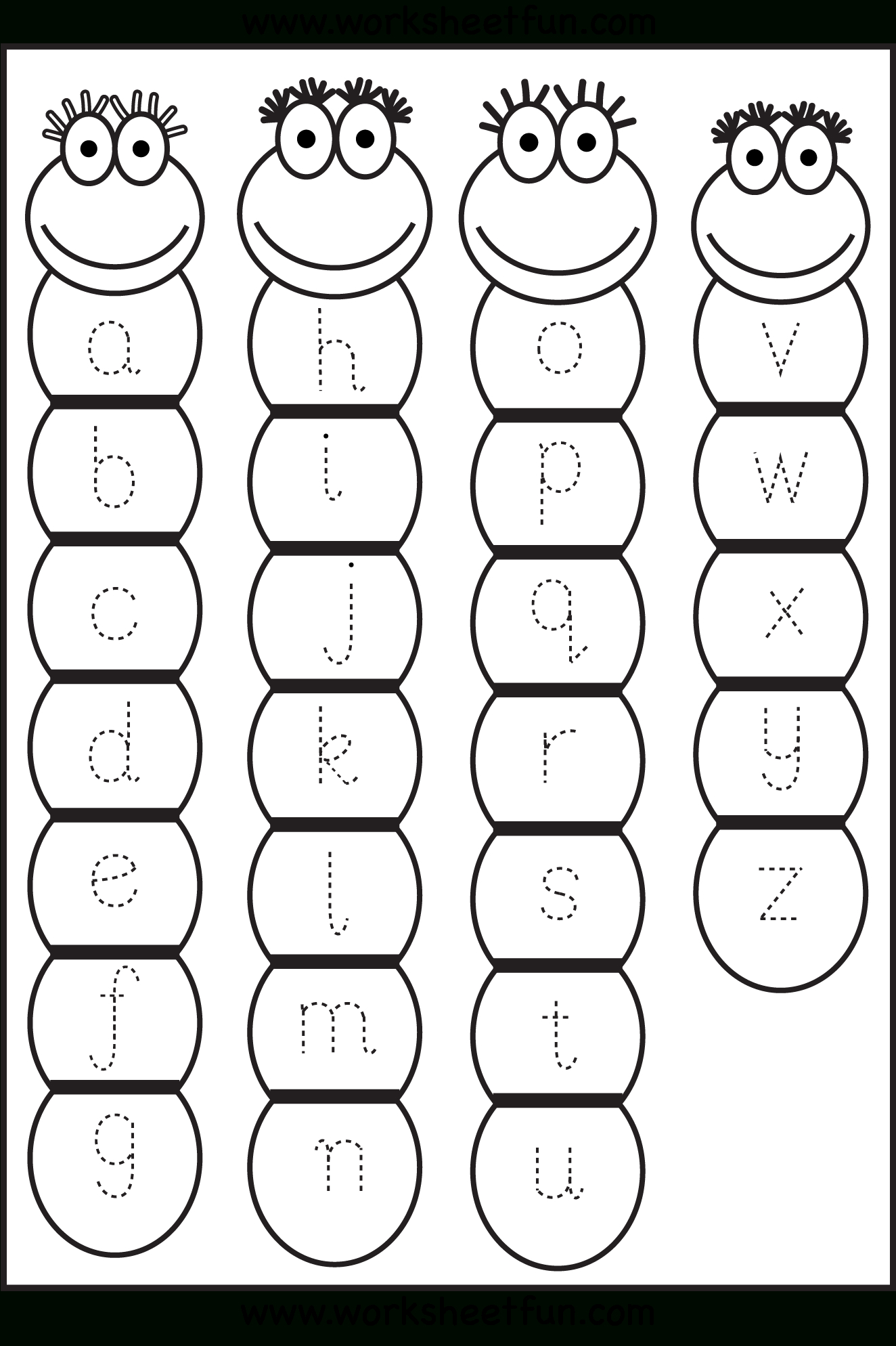 Lowercase Letter Tracing Worksheet | Printable Worksheets - Free Printable Lower Case Letters