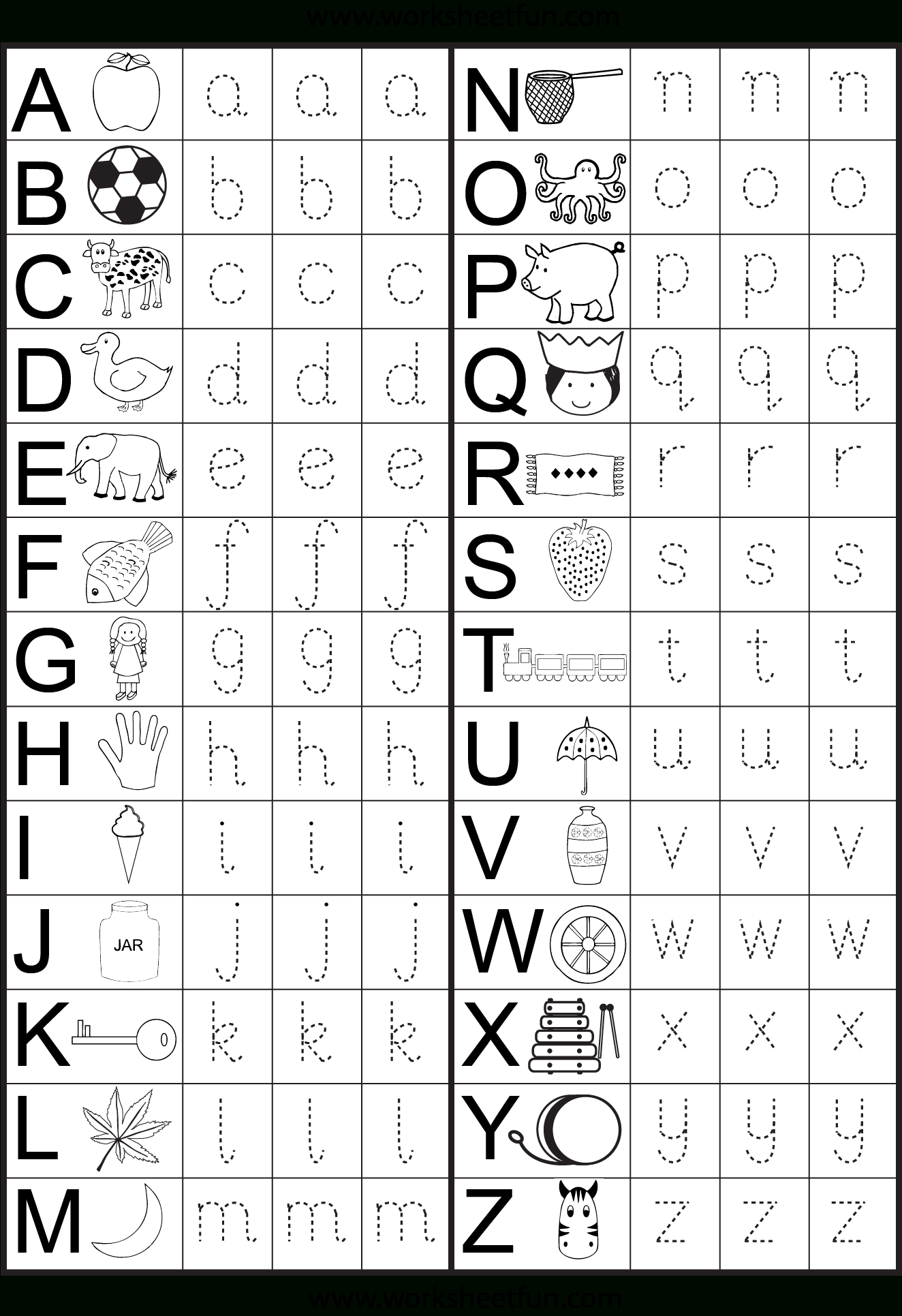 Lowercase Letter Tracingso Important To Teach Kids How To Write - Free Printable Alphabet Worksheets For Kindergarten