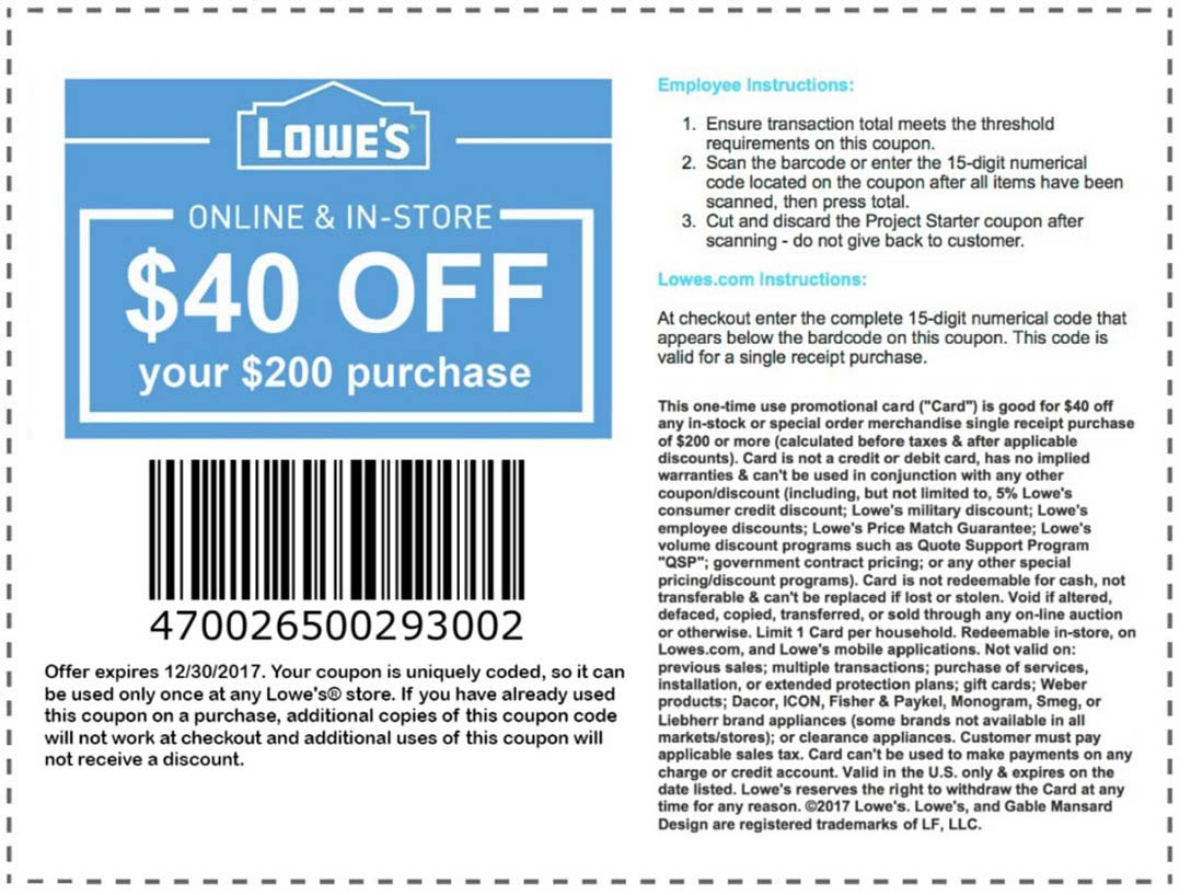 Lowes Coupons – Download &amp;amp; Print - Lowes Coupon Printable Free
