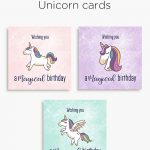 Magical Unicorn Birthday Printable Cards | Tis' Better To Give   Free Printable Easter Cards For Grandchildren