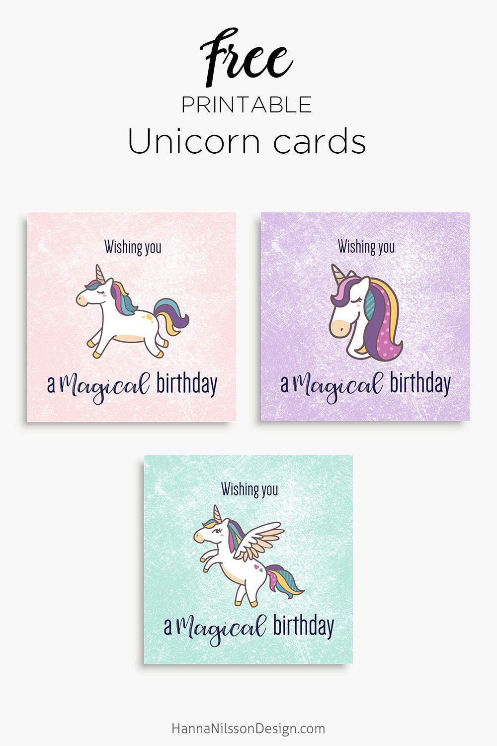 Magical Unicorn Birthday Printable Cards | Tis&amp;#039; Better To Give - Free Printable Greeting Card Sentiments