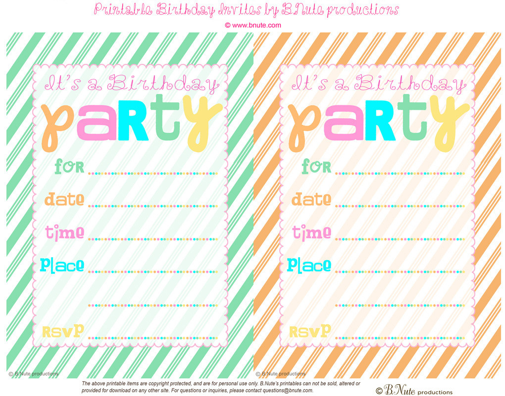 Make My Own Birthday Invitations Online Dozor Free Printable Party - Birthday Party Invitations Online Free Printable