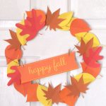 Make Your Own Happy Fall Paper Wreath! Free Printable & Cricut Cut   Free Printable Autumn Paper