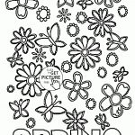 Many Spring Flowers Coloring Page For Kids, Seasons Coloring Pages   Free Printable Spring Pictures To Color