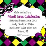 Mardi Gras Invitation Party Printable Invitation Mardi Gras | Etsy   Free Printable Mardi Gras Invitations