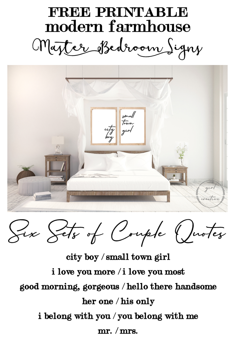 Master Bedroom Signs For Above The Bed - The Girl Creative - Free Printable Bedroom Door Signs