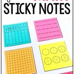 Math Sticky Notes Templates Sampler | Math In The Classroom   Free Printable Math Centers