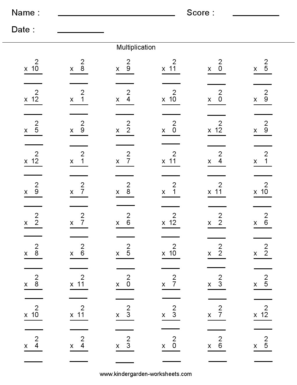 Math Worksheets 5Th Grade Multiplying Fractions Multiplication Pdf - Free Printable Multiplication Worksheets For 5Th Grade