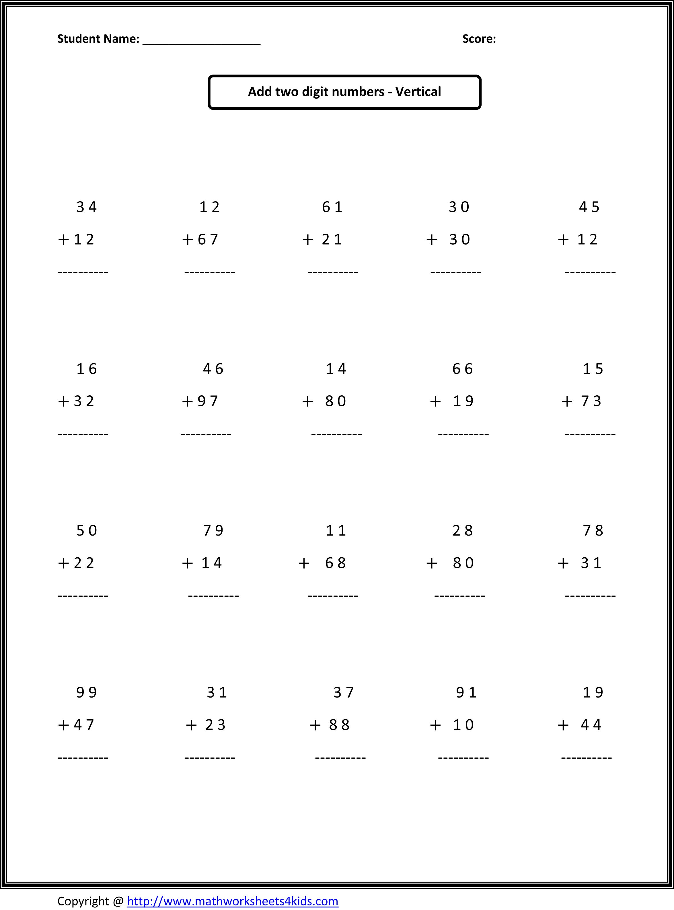 Math Worksheets For 2Nd Graders | Go To Top Place Value Worksheets - Free Printable Activity Sheets For 2Nd Grade