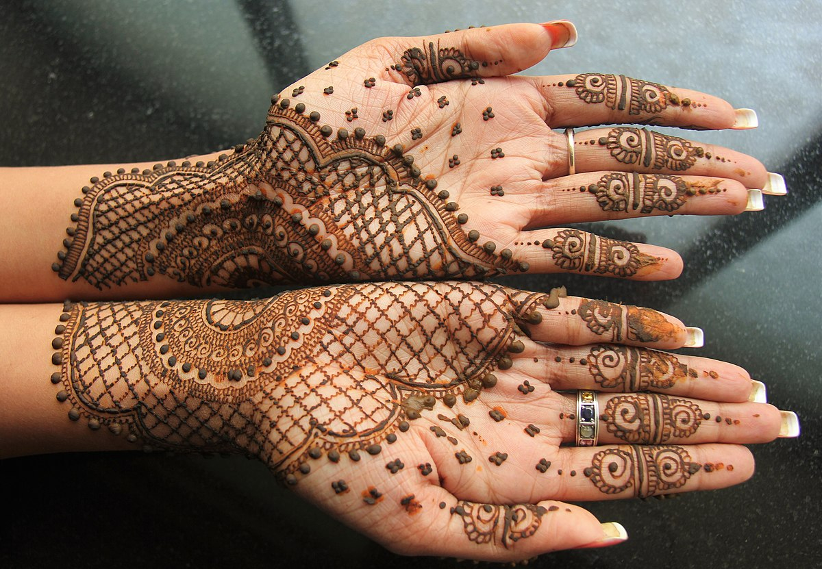 Mehndi - Wikipedia - Free Printable Henna Tattoo Designs