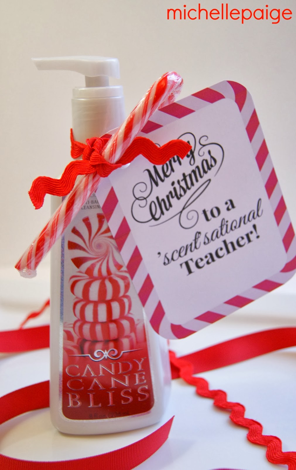 Michelle Paige Blogs: Quick Teacher Soap Gift For Christmas - Scentsational Teacher Free Printable