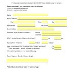 Microsoft Excel: Nursery Volunteer Registration Form | Worship Care   Free Printable Volunteer Forms
