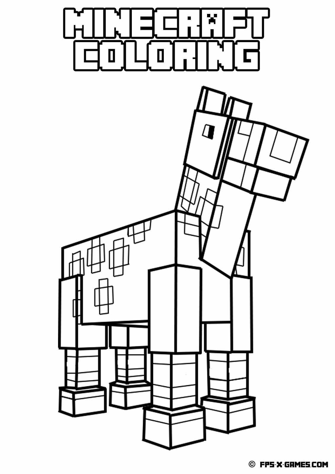 free printable minecraft activity pages