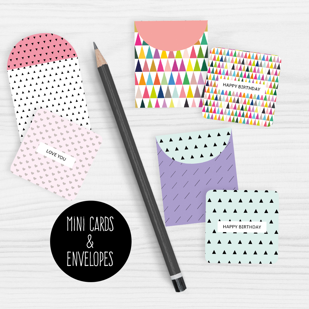 Mini Note Cards And Envelopes Set Of 9 Mini Cards - Free Printable - Free Printable Picture Cards