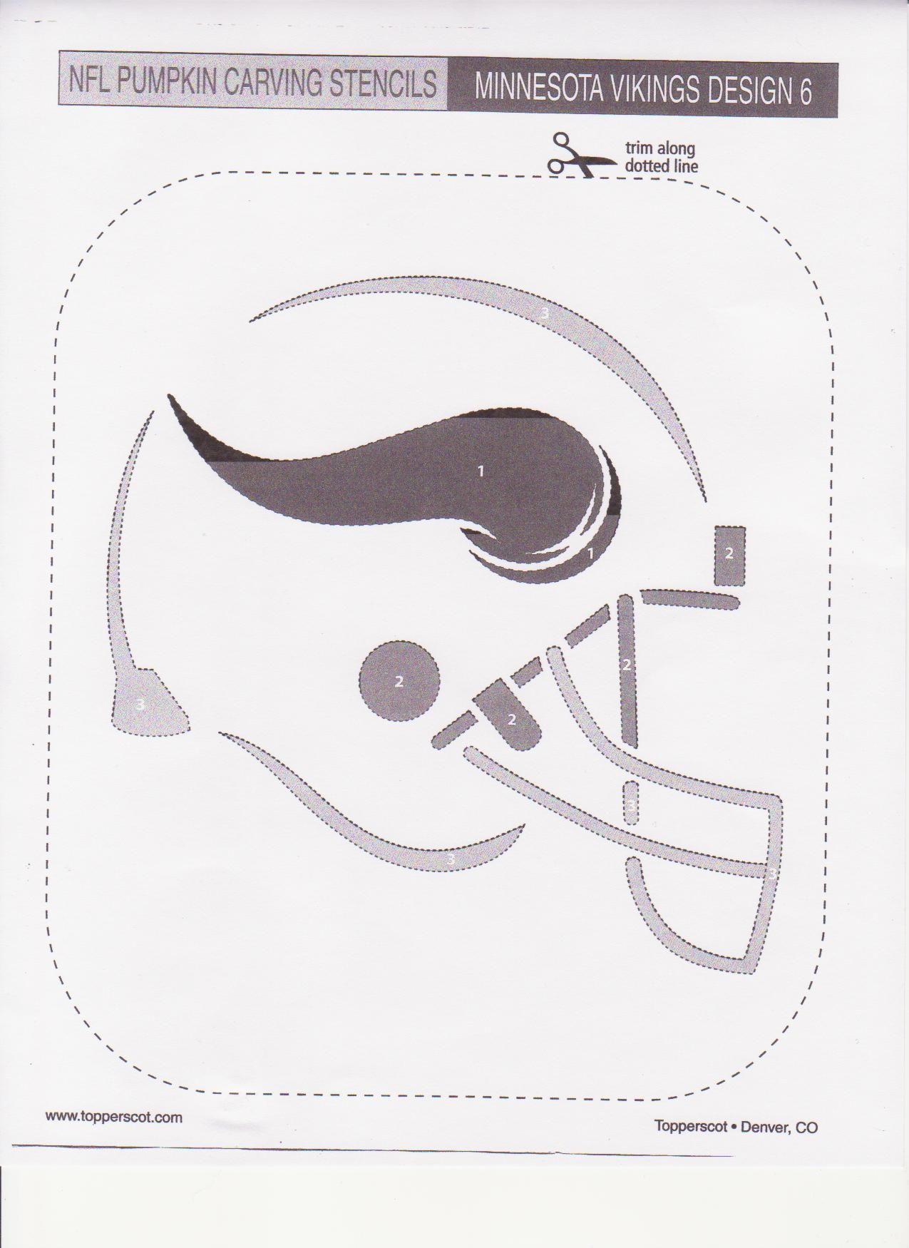 Minnesota Vikings Pumpkin Stencil | ~P A R T Y~ | Pinterest - Printable Nfl Pumpkin Carving Patterns Free