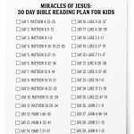 Miracles Of Jesus 30 Day Bible Reading Plan For Kids | Motherhood   Free Printable Bible Stories For Youth
