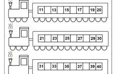 Missing Numbers (1-50) - Train - Worksheet 1 - Download Missing - Free Printable Missing Number Worksheets