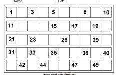 missing numbers 1 to 50 numbers pinterest kindergarten math free printable tracing numbers 1 50 Missing Numbers - 1 To 50 | Numbers | Pinterest | Kindergarten Math - Free Printable Tracing Numbers 1 50