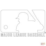 Mlb Logo Coloring Page | Free Printable Coloring Pages   Free Printable Baseball Logos