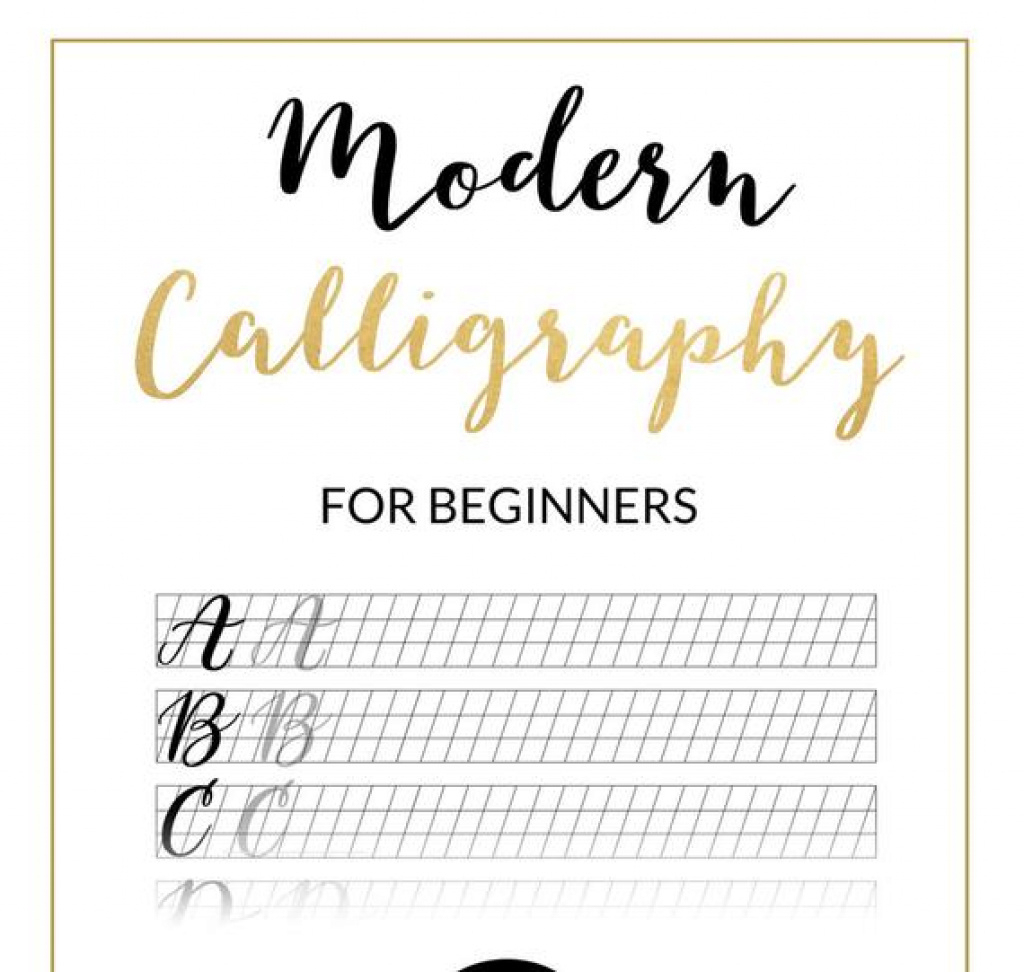 Modern Calligraphy Practice Sheet Downloadable Calligraphy | Etsy - Calligraphy Practice Sheets Printable Free