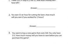 Money Word Problems Worksheet - Free Printable Educational Worksheet - Free Printable Money Word Problems Worksheets