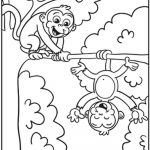 Monkey Coloring Pages 4 #29452   Free Printable Monkey Coloring Sheets