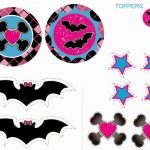Monster High: Free Printable Labels And Toppers. | Oh My Fiesta! In   Monster High Cupcake Toppers Printable Free