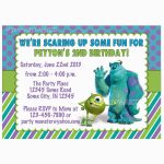 Monsters Inc Birthday Invitations Template | Birthdaybuzz   Free Printable Monsters Inc Birthday Invitations