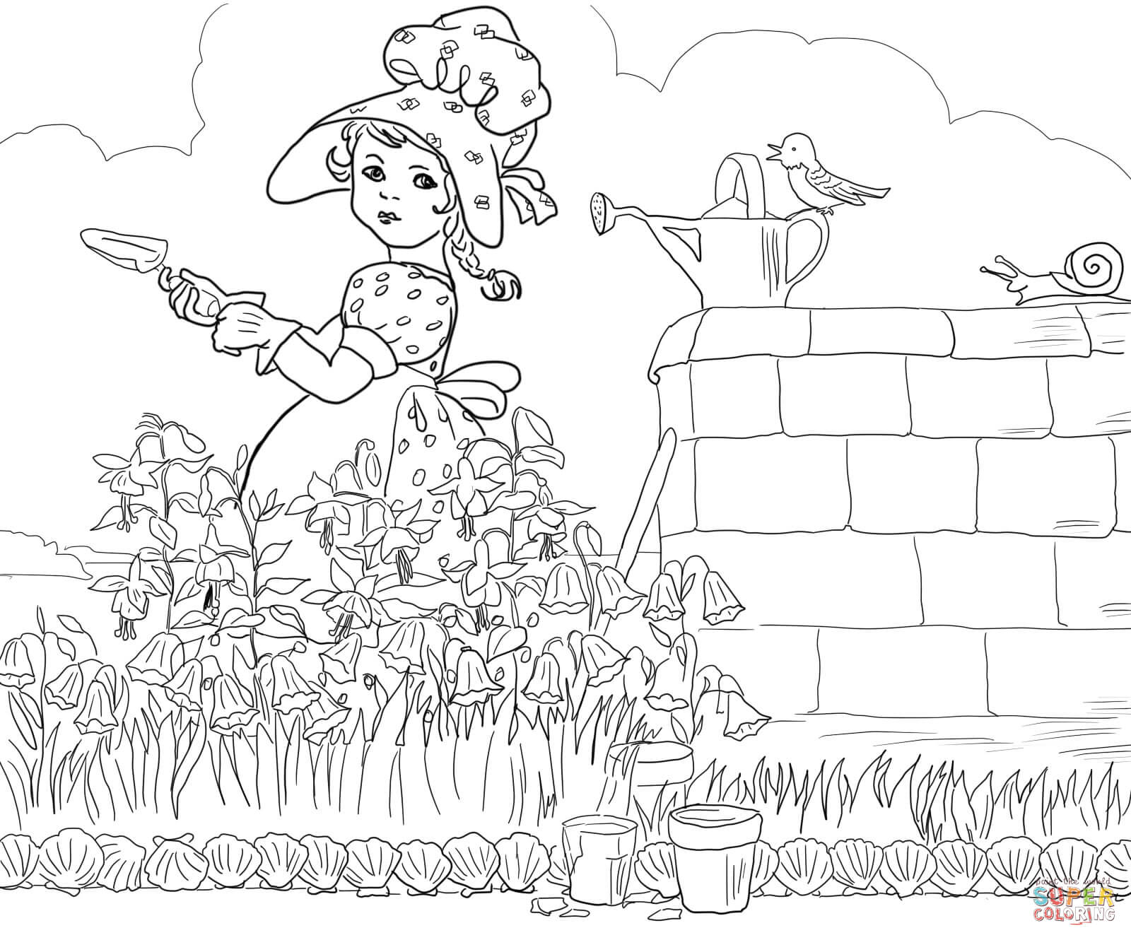 Mother Goose Nursery Rhymes Coloring Pages | Free Coloring Pages - Free Printable Mother Goose Nursery Rhymes